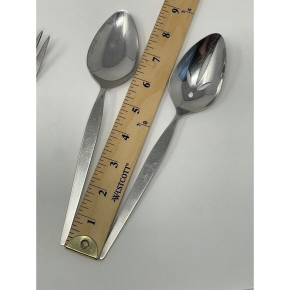 Oneida Community SATINIQUE Older Betty Crocker Serving Spoons Fork Ladle - Picture 3 of 10